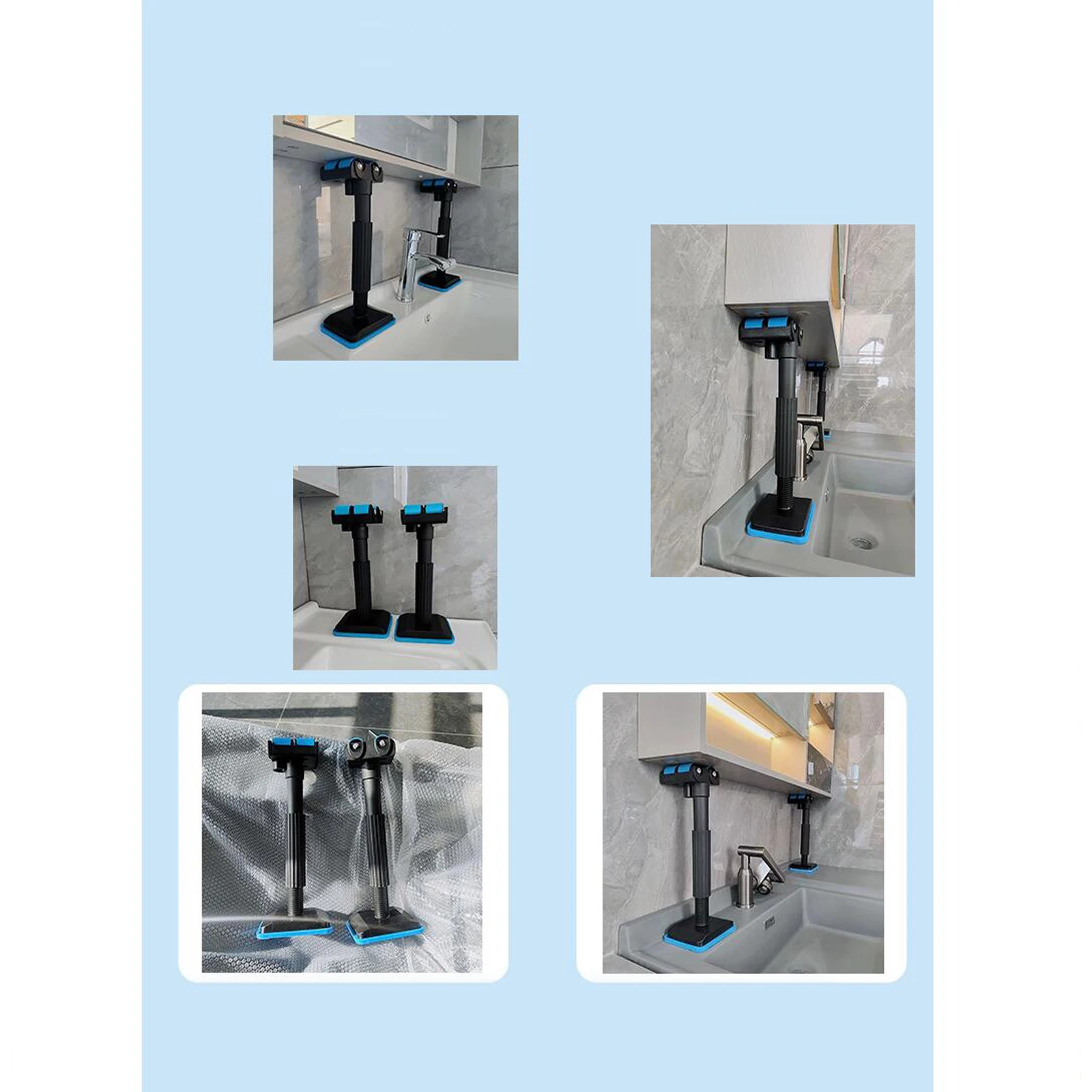 Bathroom Cabinet Door Install Support Frame Woodworking Installation Lifting Support Tools Adjustable for Bathroom Cabinet