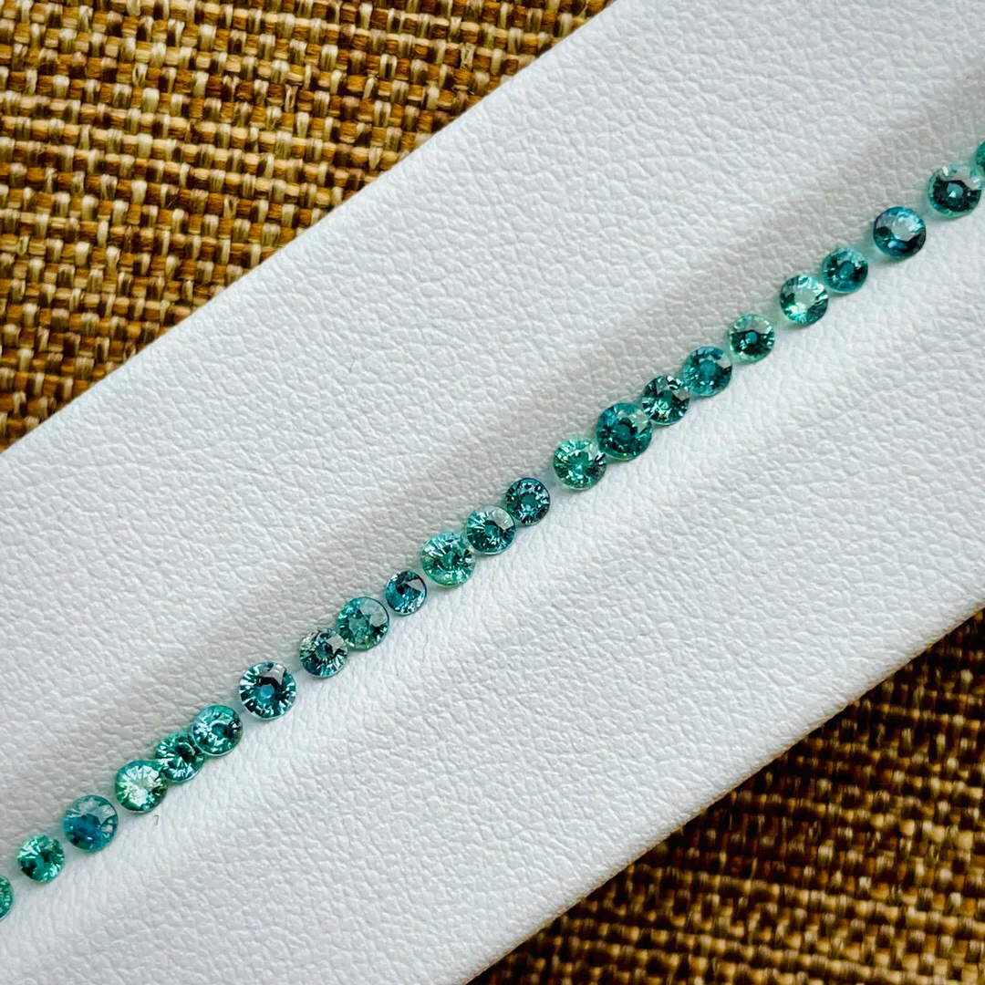 Natural Alexandrite Blue-green to pink gemstone Sri Lanka 2-3.5mm Sidestone for setting jewelry WBH gems
