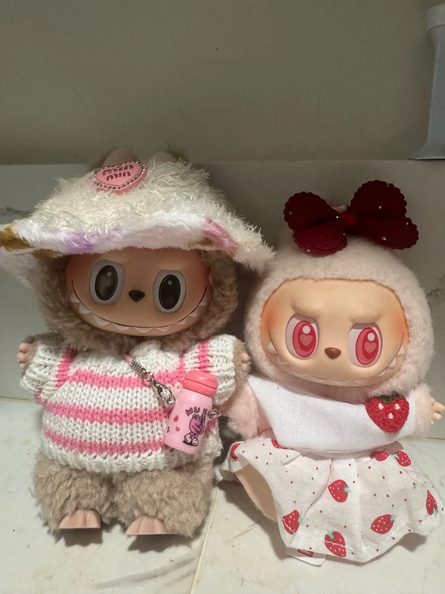 Labubu Doll Clothes: 15/17CM Idol Kpop Style Mini Plush Overalls Set photo review