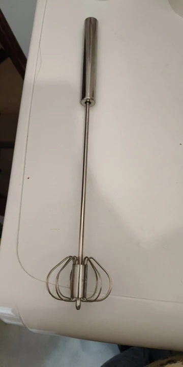 Stainless Steel Rotary Whisk Semi-Automatic Mixer Manual Whisk Household Cream Eggs Baking Gadgets photo review