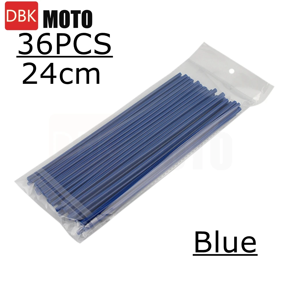 Colorful Spoke Skin Covers for Bikes - Decorative Trim and Protection, 24CM Length, 12 Vibrant Colors