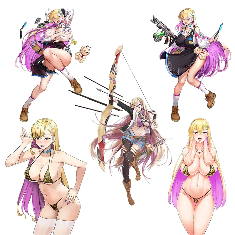 Tre Ratels Ck242 Ultima Origine Baolian Sexy Anime Girls Wall Sticker Car Hood Declas Self Pasting