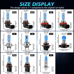High - Performance 6000K White Halogen Headlight Bulb - 100W, 12V Super Bright Lamp - H7 (6000K White)
