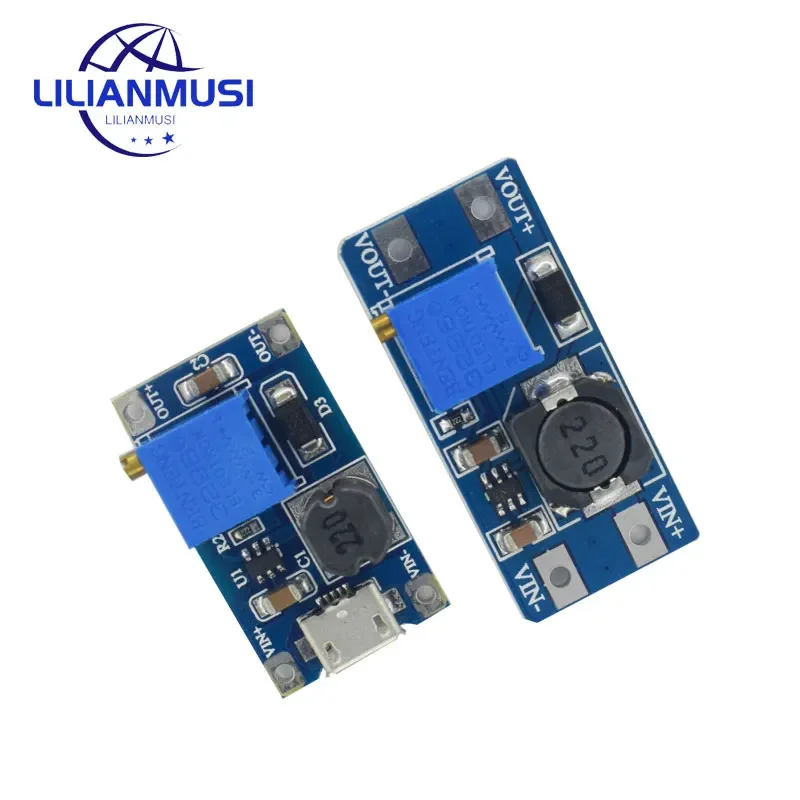 5Pcs Mt3608 2A Max Dc-Dc Modulo Di Alimentazione Step Up Modulo Di Alimentazione Booster Da 3-5V A 5V/9V/12V/24V