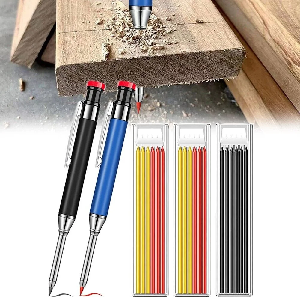 Deep hole movable pen for woodworking Pencil Lead Set 2.8 Marking