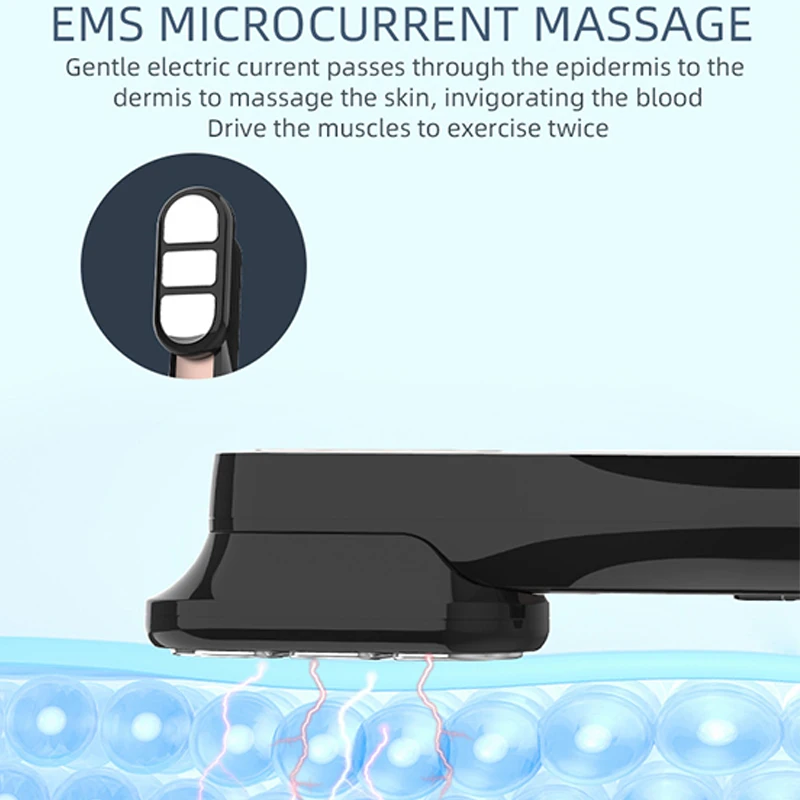 Multi functional red light electric hair care and massage device, household facial beauty and hairdressing comb, micro current