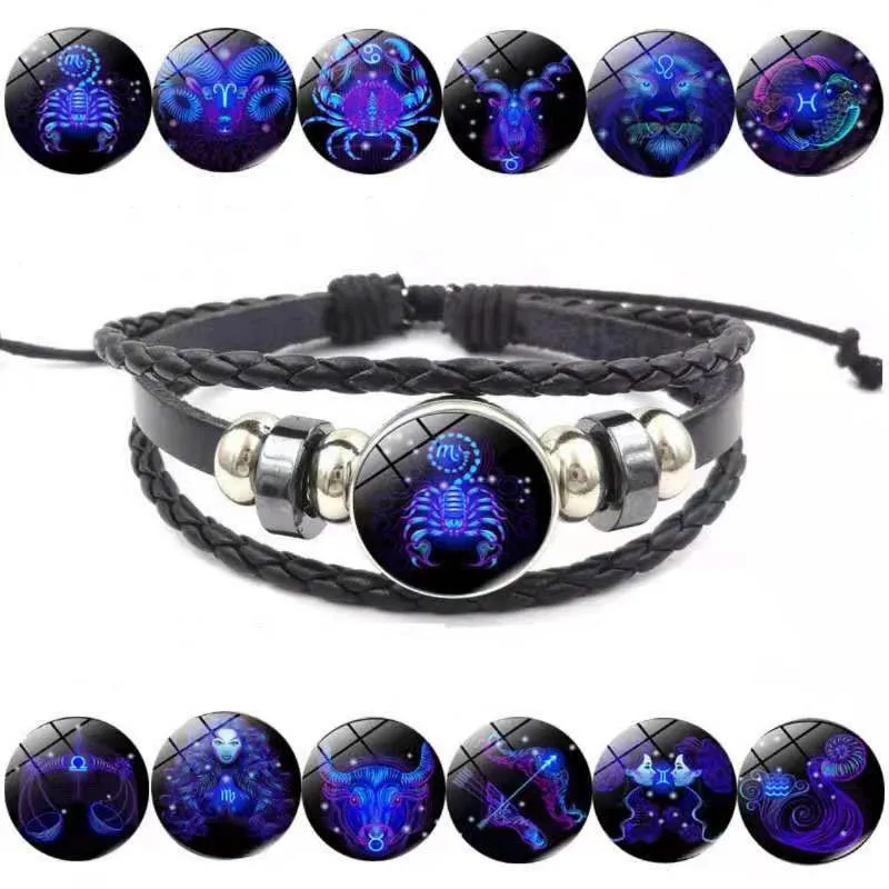 Xvilmaun Bracelet Avec 12 Constellations | Bracelet En Corde