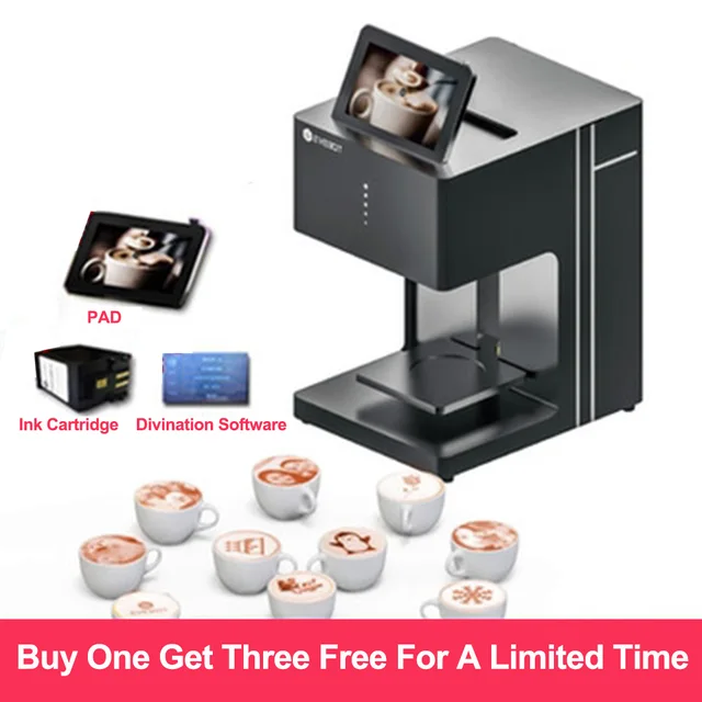 Kedelig Ti Bliver værre Evebot Coffee Latte Machine Art Coffee Printer Guinness Beer Yogurt Tea 3d  Milk Cover Milk Foam Printer Edible Cartridges - 3d Printer - AliExpress