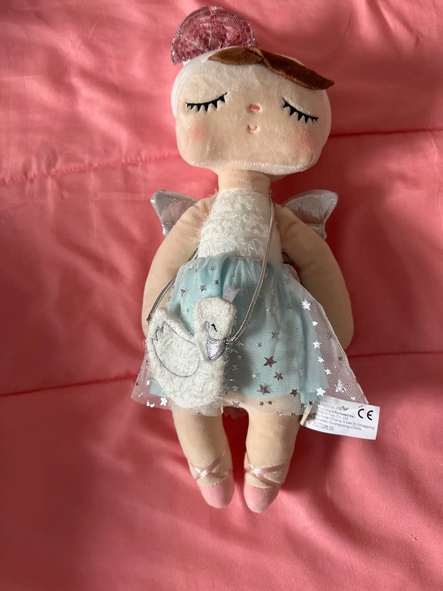 Metoo Doll Kids Toys Kawaii Angel Angela Stuffed Rabbit Plush Sleeping Toys For Girls Newborn Baby Christmas Birthday Gift photo review