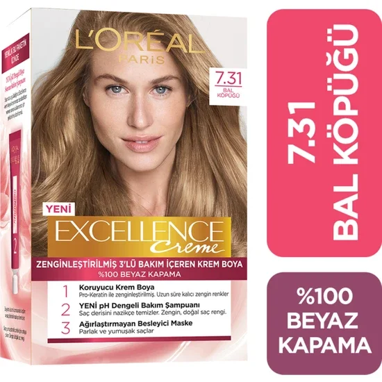 L'oréal Paris Excellence Creme Hair Color 7,31 Honey Foam AliExpress