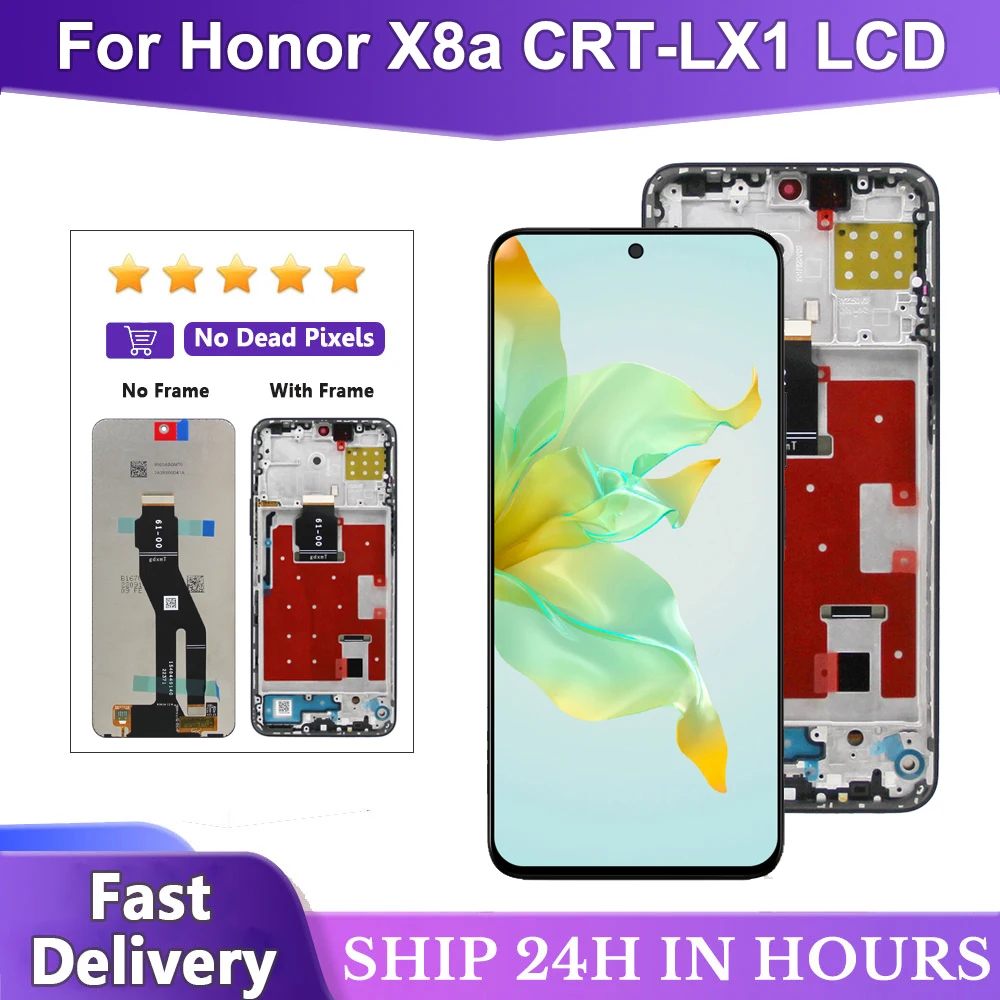 6-7-Super-AMOLED-For-Honor-X8a-LCD-CRT-LX1-CRT-LX2-CRT-LX3-Display ...