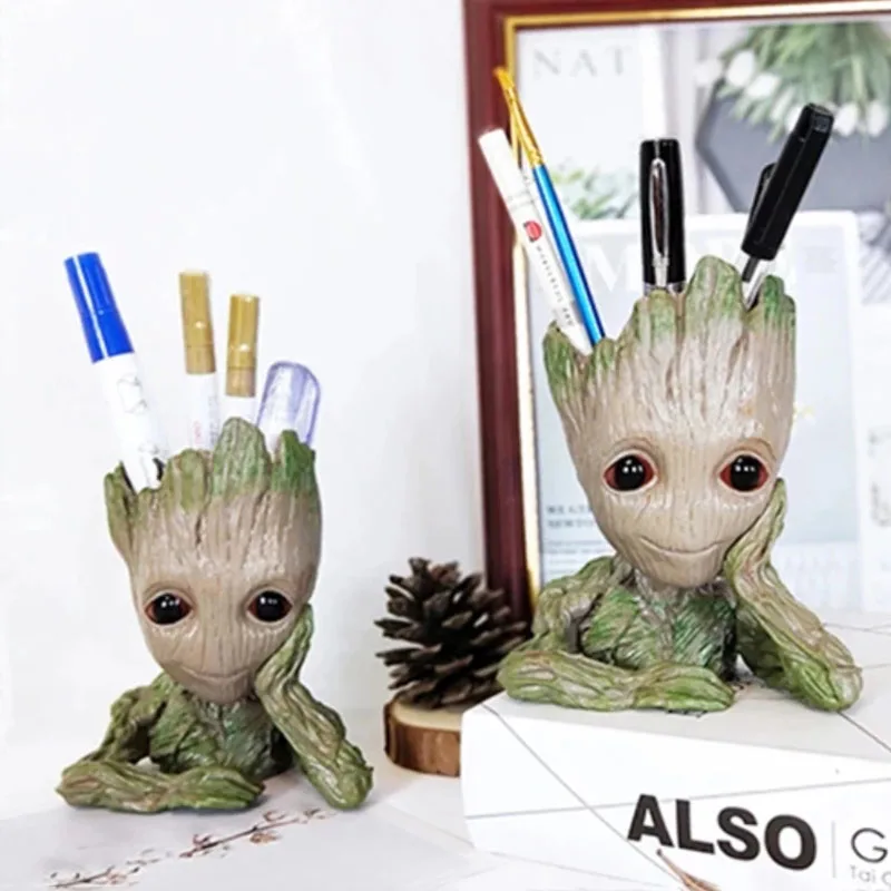 Groot Vases Garden Ornaments Pots Planters Anime Tree Man Ornaments Figure Statuepen Holder Pen Case Kids Teacher'S Day Gift 5