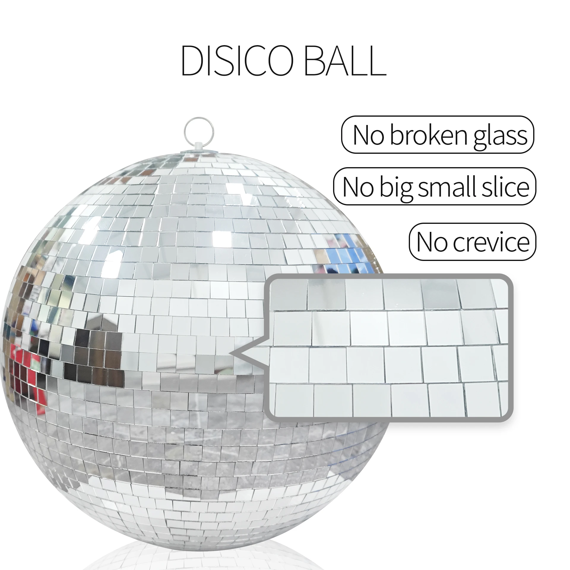 Disco Ball Light 12 inch Mirror Large Disco 30 cm Hanging Party Wedding Decoration