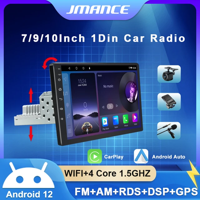Autoradio Android 12, Navigation Gps, 1din, lecteur stéréo, écran réglable,  CarPlay, universel, pour voiture - AliExpress