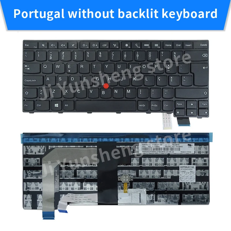 Teclado para Lenovo Thinkpad Thinkpad T460s T470s Novo s2 00ur367 01er881 Reino Unido Eua pt br de kr ru es - Imagem 6