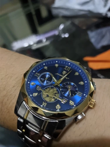 POEDAGAR Luxury Man Wristwatch Waterproof Luminous Chronograph photo review