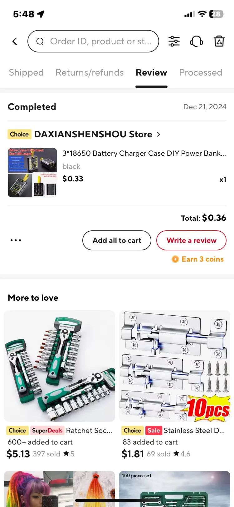 3*18650 Battery Charger Case DIY Power Bank Box Fast Charge 5V 2A Double USB Output Battery Storage Box With LED Night Light photo review