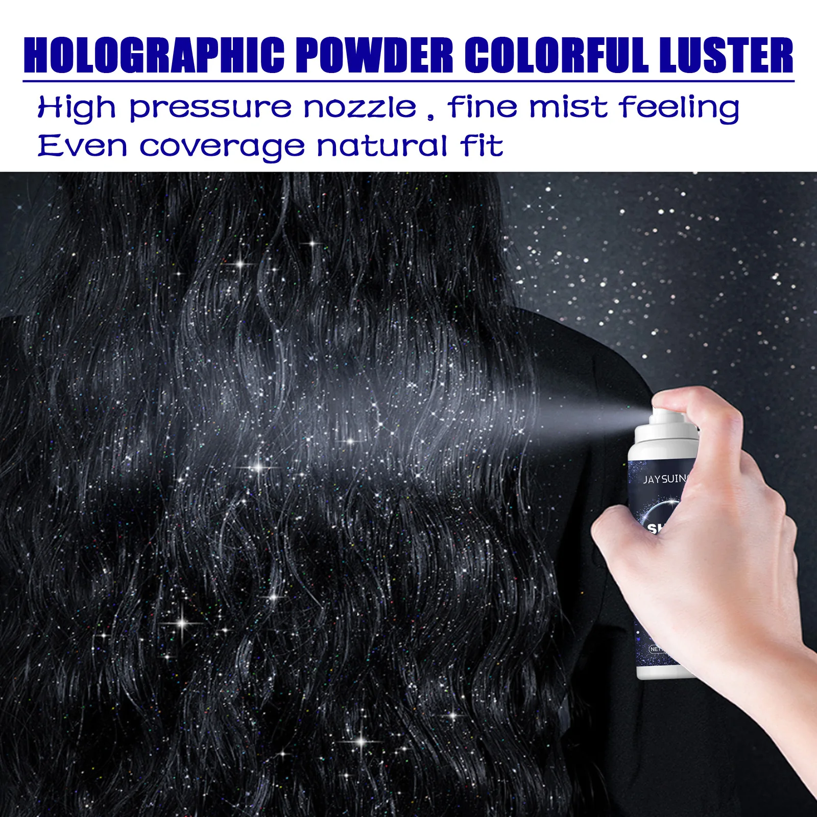 Highlighter Powder Spray Waterproof High Gloss Glitter Powder Long Lasting Brighten Sparkle Shimmer Party Shiny Glitter Spray 4