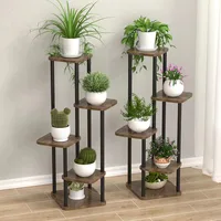 Plant Stand Stand For Flowers Wooden Storage Shelf 4/5/6 Tier Flower Shelf Planter Rack Indoor Display Stand Multiple Flower Pot 1