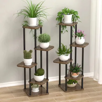Multi-Tier Wooden Plant Stand 1