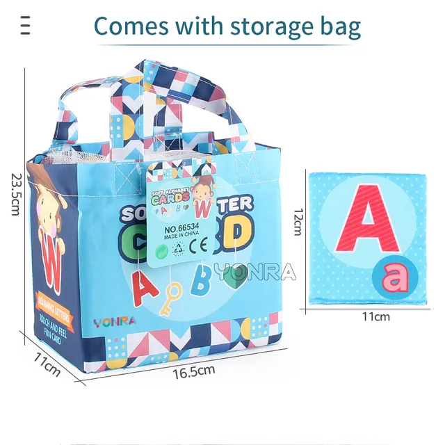 Montessori Sensory Cloth Books Baby Children's Kids Educational Toys Toddler Parent-child Interactive Knowledge Developing 6