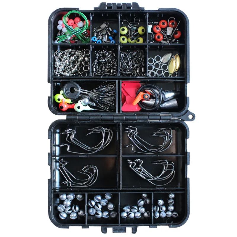 

160-187 pcs/box incluindo boilie isca parafuso acessórios giros ganchos anti emaranhado mangas gancho parar grânulos carpa pesca