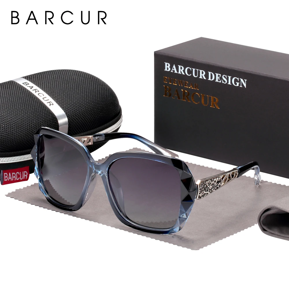 BARCUR Pink Fashion Round Sunglasses for Women
