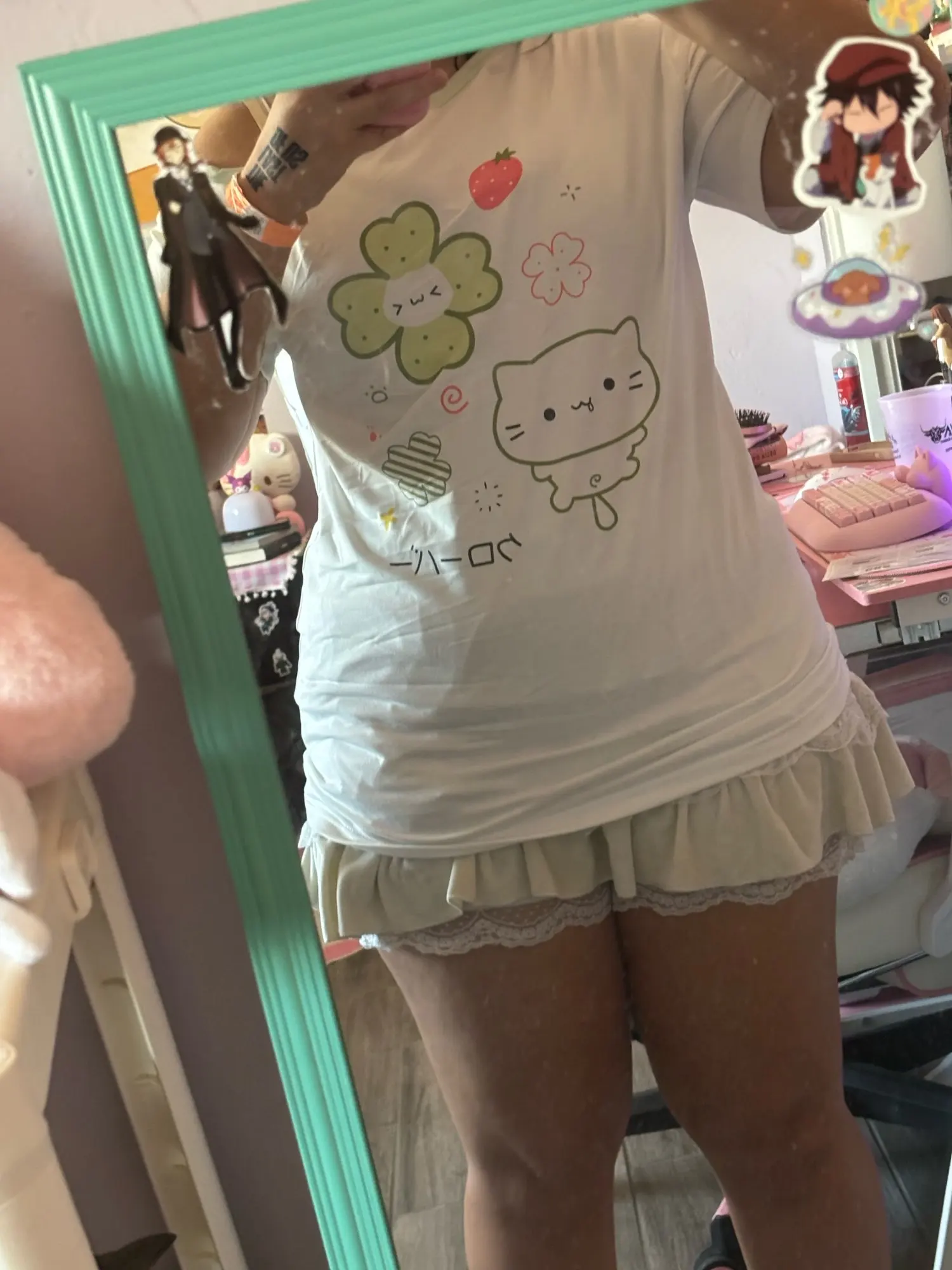 Yotsuba Neko T-Shirts - Jojifuku Aesthetic photo review