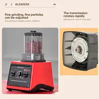 9500 Вт, коммерческий блендер, соковыжималка, машина для приготовления смузи, 3 контейнера, кухонный комбайн, блендер для ледяных орехов, фруктов — изображение 5