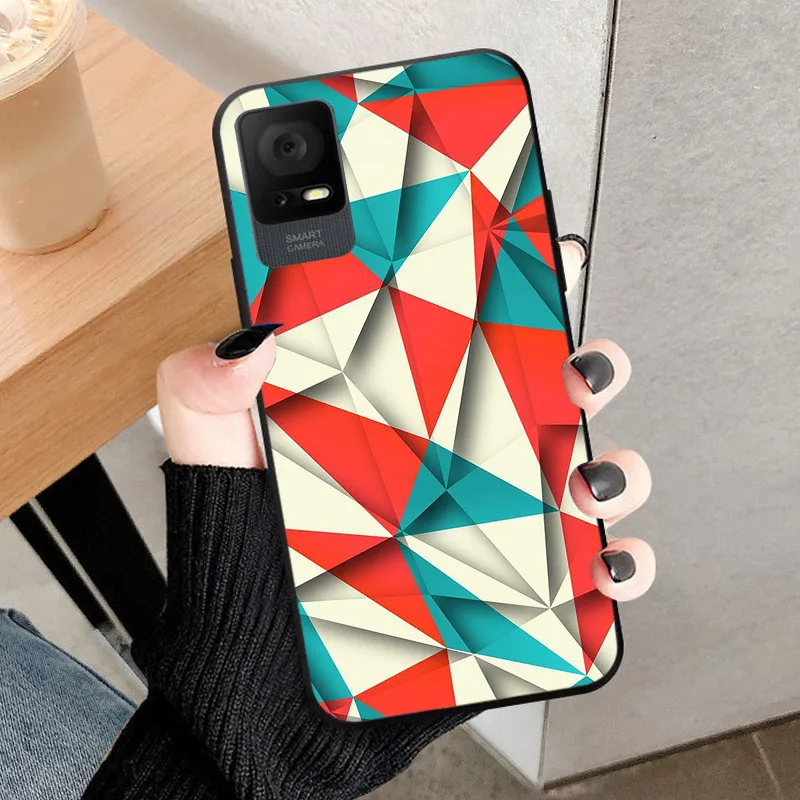 Shockproof Black Silicone Phone Case - 6.6 Protective Back Cover Bumper Shell