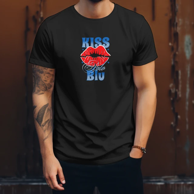 Camiseta Masculina Casual Polo Blu Kiss em Algodão Confortável do P ao G1