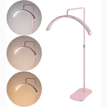 Fosoto FT-Y9 사진 램프 LED 반달 모양 조명, 뷰티 속눈썹 문신 메이크업용 라인스톤 포함, LED 비디오 래쉬 라이트