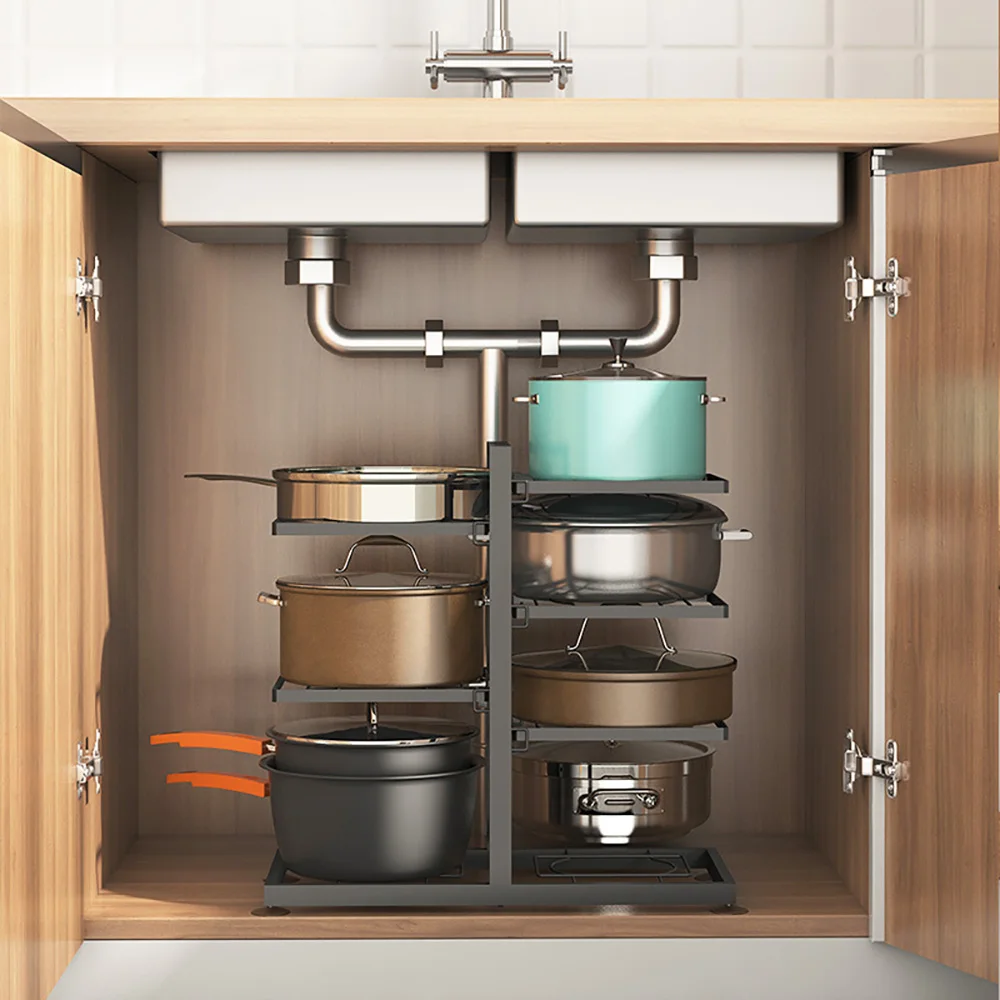 Larger Under Kitchen Sink Organizers and Storage, Metal Under Sink Organizer  Bathroom Cabinet, Undersink Organizers Kitchen - AliExpress