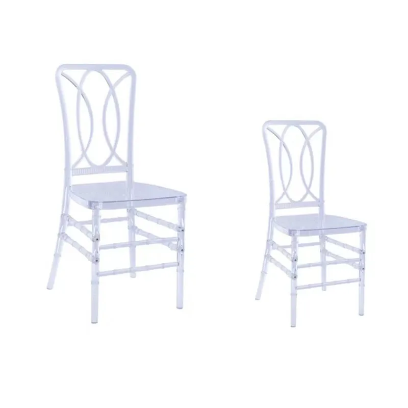 Transparent Acrylic Detachable Tiffany Chair 100 Pcs For Outdoor Wedding Moment Party Gathering Hotel