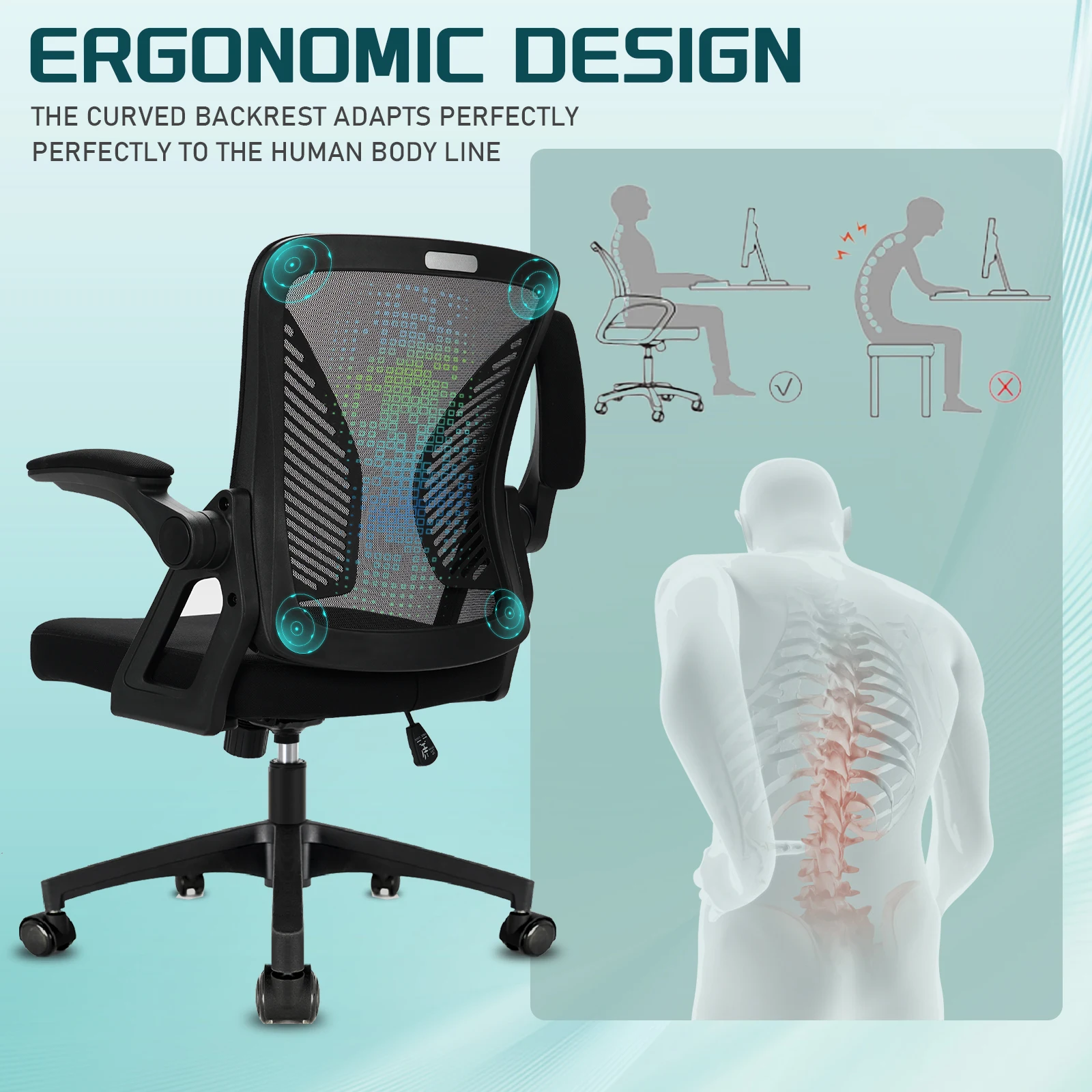 Supporto Lombare Sedie Da Ufficio Migliori Rotelle Per Mobili Kit