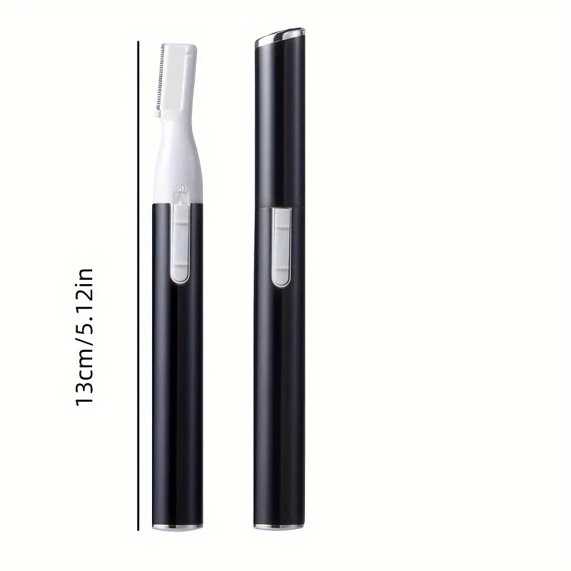 Personal Pen Trimmer, Detailer, Electric Facial Hair Trimmer with Rinseable Blades, Cleaning Brush, Trimming Comb for Eyebrows 2