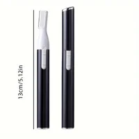 Personal Pen Trimmer, Detailer, Electric Facial Hair Trimmer with Rinseable Blades, Cleaning Brush, Trimming Comb for Eyebrows 2