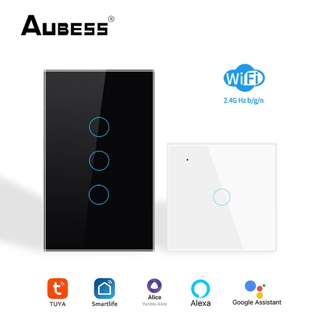 Smart Switch WiFi Wall Light Switch, Compatible with Alexa Google Home