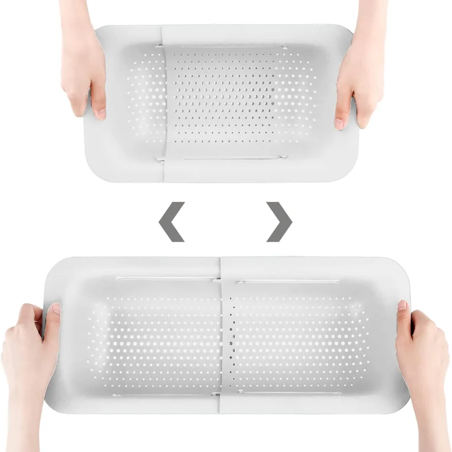 Colino Da Lavello Portatile Regolabile In PP – Scolapasta Multiuso Per Pasta E Frutta, Grande Capacità, Lavabile In Lavastoviglie