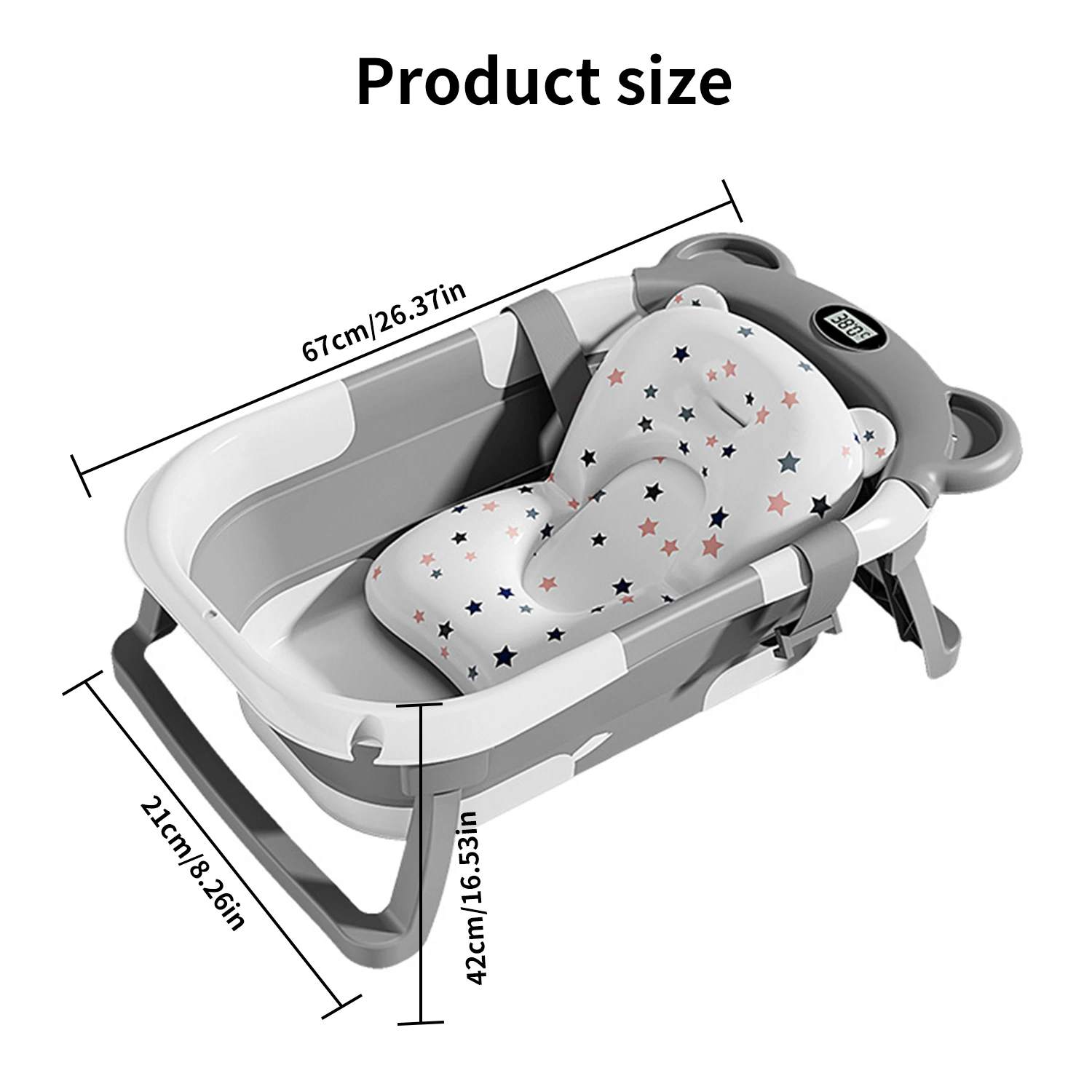 Compact folded bathtub