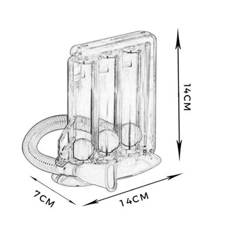 3 Balls Breathing Exerciser Lung Function Improve Trainer Respiratory Spirometry - Image 6