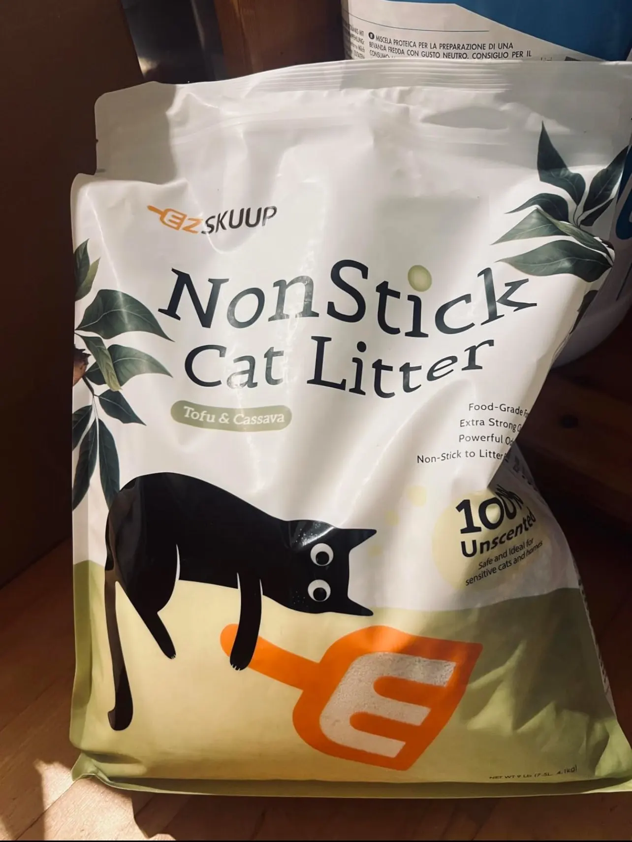 Non-Stick Ultra Clumping Cassava Tofu Cat Litter Odour Control Low Tracking Kitty Litter Plant-Based Ingredient 4KG/PACK photo review