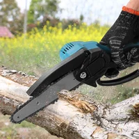 Tronçonneuse sans balais de 6 pouces, scie à chaîne électrique sans fil, outils électriques pour la coupe du bois et la taille des arbres de jardin, pour batterie Makita 18V 6