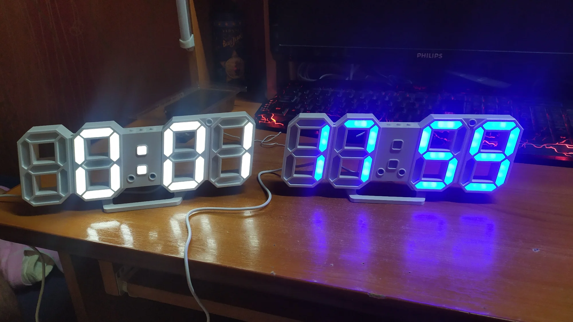 Modern Digital Wall Clock 3D LED Wall Clock photo review