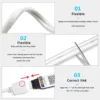 DC5V RGBIC Neon LED Strip Lights Neon Rope Light with Music Sync DIY RGBIC Dreamcolor Chasing Strip Tape for Home Decor Lighting 4
