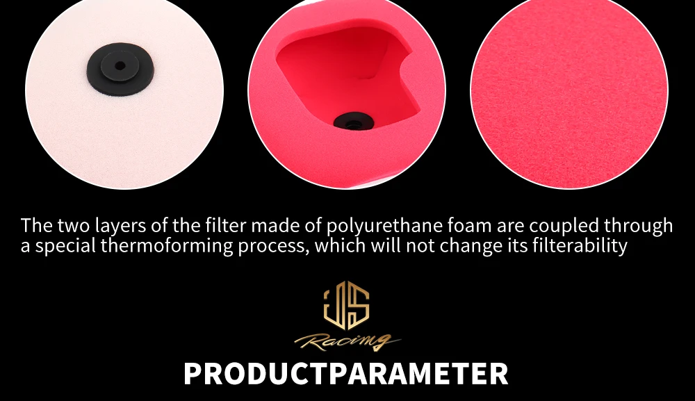 JSRAOIMG Motorrad Waschbarer Luftfilter Für KAYO 250 K1 K2 Dirt Bike Schwamm Ansaugreiniger Schaum System Element – Detail 11