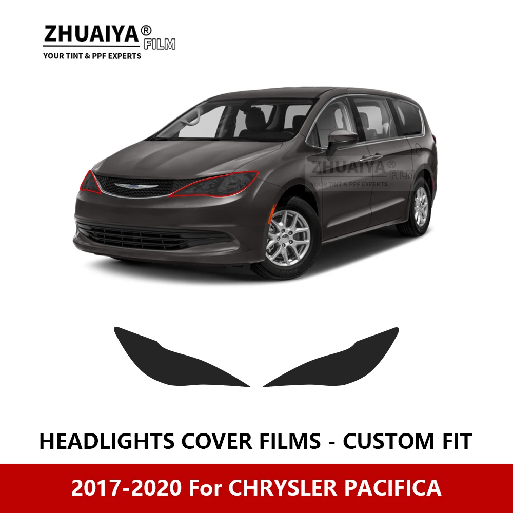 

For CHRYSLER PACIFICA 2017-2020 Car Exterior Headlight Anti-scratch PPF precut Protective film Repair film stickers Accessories