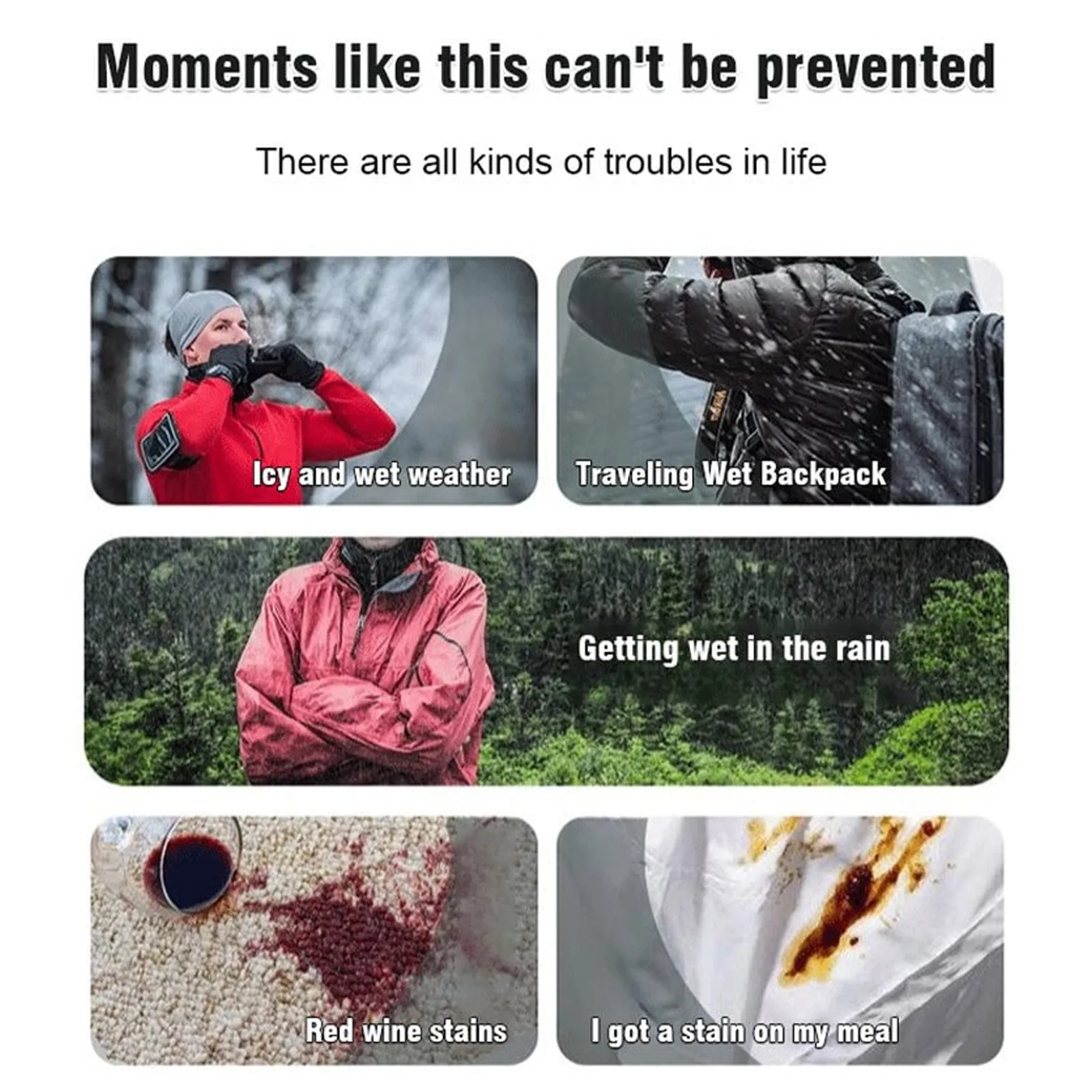 Jakehoe 100ml Waterproof Decontamination Spray Clothes Shoes Bag Stain Repellent Protection Snowproof Clothing Dust Remove Spray