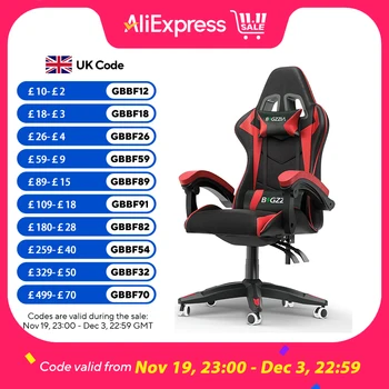 Gaming Chair Office Chair Desk Chair Swivel Heavy Duty Chair Ergonomic Design with Cushion and Reclining Back Support