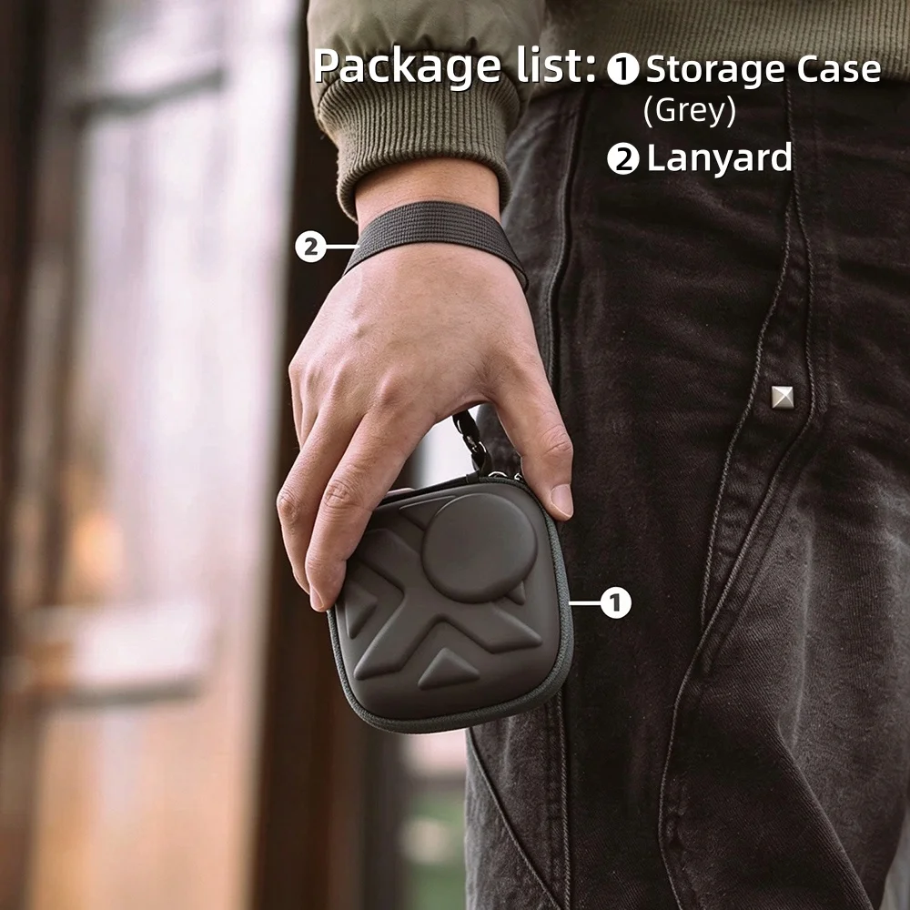 Compact Shockproof Hard Shell Storage Case for Action Camera Accessories